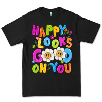 Black happy looks good on you Premium Tee - NancyCooperArtShop