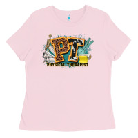 Bubblegum Pink pt physical therapist western Ladies Tee - NancyCooperArtShop