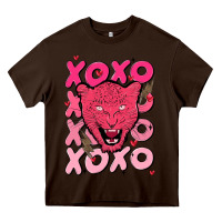 Chocolate Brown valentine Heavy Core Tee - MaliasSmallBusiness