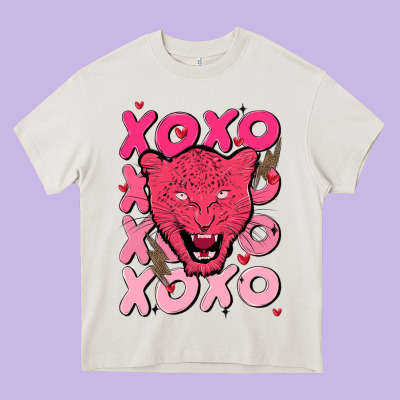 Valentine Heavy Core Tee Designed By Maliassmallbusiness