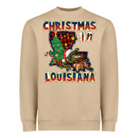 Christmas In Louisiana Heavyweight Sweatshirt | Teevron