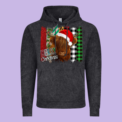 Merry Christmas Cow Vintage Hoodie Designed By Bettercallsaul