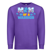 Purple LIL Autism Mom Premium Sweatshirt - CowhideDigitalArt