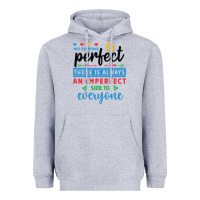 Heather Grey Not everyone is perfect. There is always an imperf Heavyweight Hoodie - CowhideDigitalArt