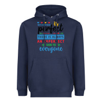 Navy Not everyone is perfect. There is always an imperf Heavyweight Hoodie - CowhideDigitalArt