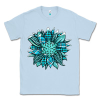 Dusty Blue winter sunflower Classic Tee - Jasminsmagicworld