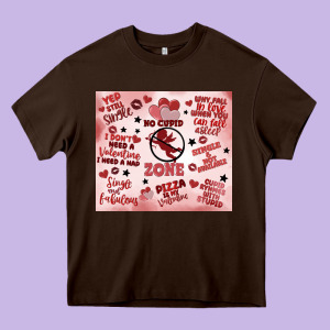 Funny Valentine's Day Heavy Core Tee Designed By Maliassmallbusiness