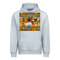 Heather Grey Fall Coop Animals Urban Hoodie - Artiststas