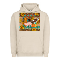 Pigment French Oak Fall Coop Animals Urban Hoodie - Artiststas