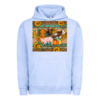 Pigment Grape Ice Fall Coop Animals Urban Hoodie - Artiststas