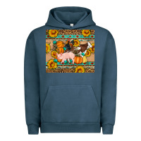 Pigment Midnight Navy Fall Coop Animals Urban Hoodie - Artiststas