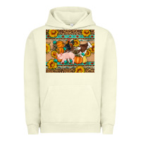Pigment Pistachio Fall Coop Animals Urban Hoodie - Artiststas
