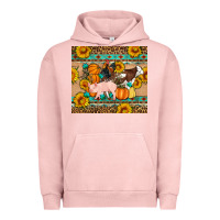 Pigment Salmon Fall Coop Animals Urban Hoodie - Artiststas