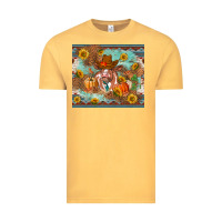 Vintage Mustard Fall heifer cow Vintage Tee - RanaPortraitStore