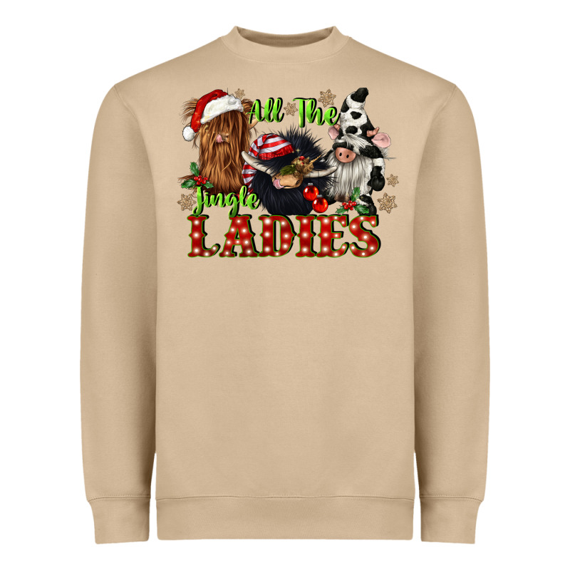 All The Jingle Ladies Heavyweight Sweatshirt by CowGirlArtShop | Teevron