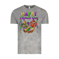 Cloud Rock happy mardi gras fleur de lis king cake crawfish Vintage Tee - RanaPortraitStore