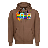 Chestnut proud mama Zipper Hoodie - FaDigitalArtStudio