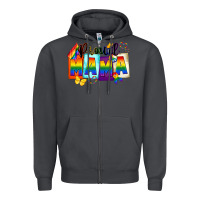 Smoke proud mama Zipper Hoodie - FaDigitalArtStudio