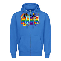 True Royal proud mama Zipper Hoodie - FaDigitalArtStudio