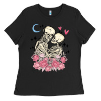 Black the lovers skeletons Ladies Tee - MaliasSmallBusiness