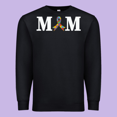 Lil Autism Mom Premium Sweatshirt Designed By Cowhidedigitalart