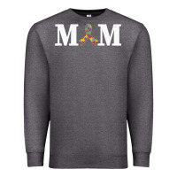 Charcoal Heather LIL Autism Mom Premium Sweatshirt - CowhideDigitalArt