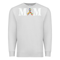 Dove Grey LIL Autism Mom Premium Sweatshirt - CowhideDigitalArt
