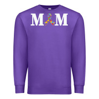 Purple LIL Autism Mom Premium Sweatshirt - CowhideDigitalArt