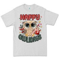 Dove Grey happy owlidays Premium Tee - MaliasSmallBusiness