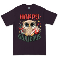Plum happy owlidays Premium Tee - MaliasSmallBusiness