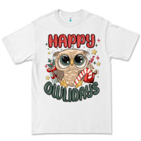 White happy owlidays Premium Tee - MaliasSmallBusiness