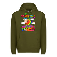 Army Green I am the rainbow sheep of the family Premium Hoodie - FaDigitalArtStudio
