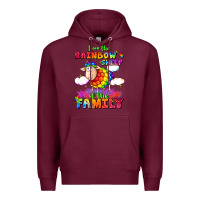 Burgundy I am the rainbow sheep of the family Premium Hoodie - FaDigitalArtStudio