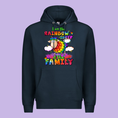 I Am The Rainbow Sheep Of The Family Premium Hoodie Designed By Fadigitalartstudio