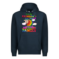 Navy I am the rainbow sheep of the family Premium Hoodie - FaDigitalArtStudio
