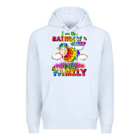 White I am the rainbow sheep of the family Premium Hoodie - FaDigitalArtStudio