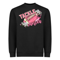 Black tackle cancer Heavyweight Sweatshirt - CowGirlArtShop