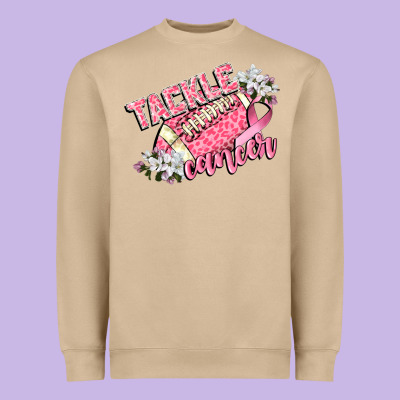 Tackle Cancer Heavyweight Sweatshirt Designed By Cowgirlartshop