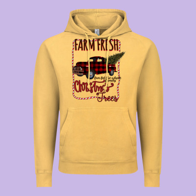 Farm Fresh Christmas Vintage Hoodie Designed By Bettercallsaul