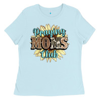 Baby Blue praying moms club Ladies Tee - NancyCooperArtShop