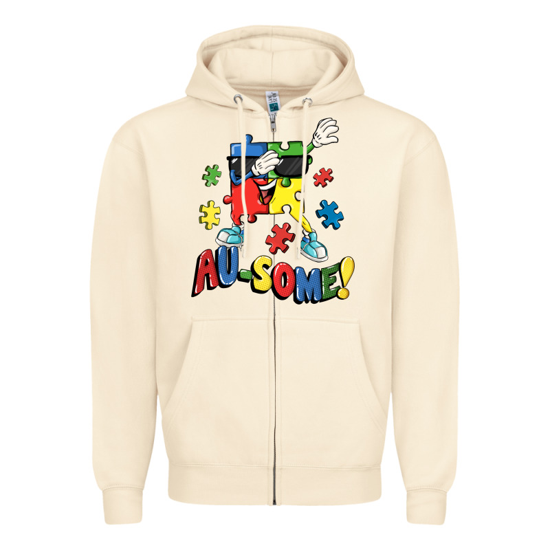 Au-some! Autism Puzzle Dabbing Zipper Hoodie by FaDigitalArtStudio | Teevron