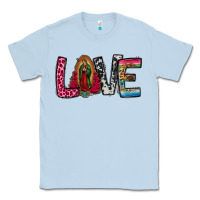 Dusty Blue our lady of guadalupe love Classic Tee - Jasminsmagicworld