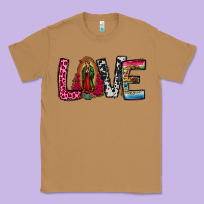 Our Lady Of Guadalupe Love Classic Tee Designed By Jasminsmagicworld