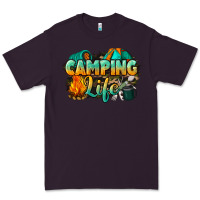 Plum camping life Premium Tee - NancyCooperArtShop