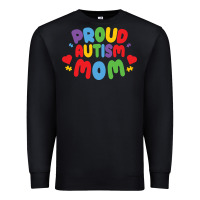 Black LIL Autism Mom Premium Sweatshirt - CowhideDigitalArt