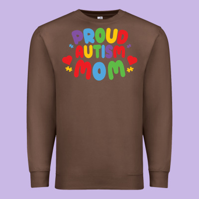 Lil Autism Mom Premium Sweatshirt Designed By Cowhidedigitalart
