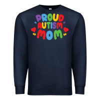 Navy LIL Autism Mom Premium Sweatshirt - CowhideDigitalArt