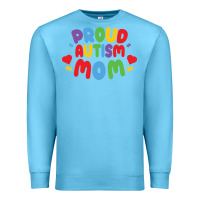 Ocean Blue LIL Autism Mom Premium Sweatshirt - CowhideDigitalArt