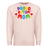 Pale Pink LIL Autism Mom Premium Sweatshirt - CowhideDigitalArt