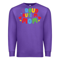 Purple LIL Autism Mom Premium Sweatshirt - CowhideDigitalArt